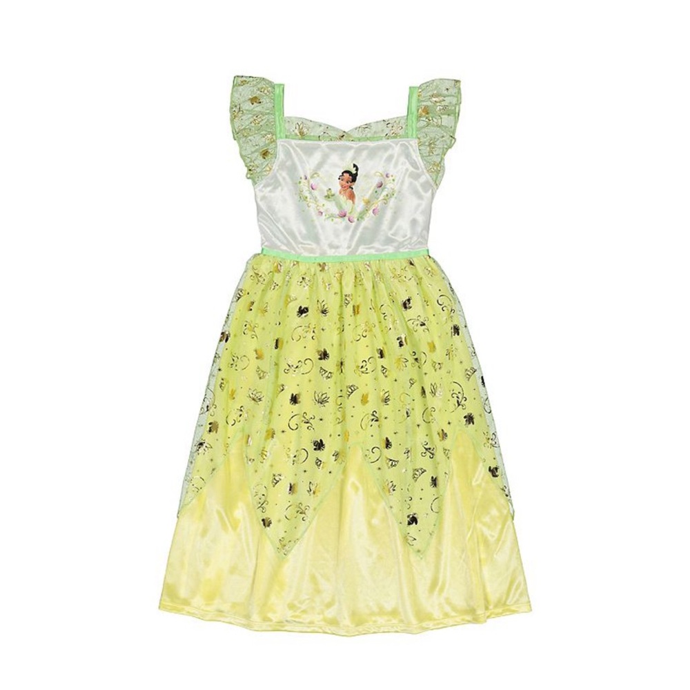 Disney Princess Tiana Fantasy Nightgown - Green and White
